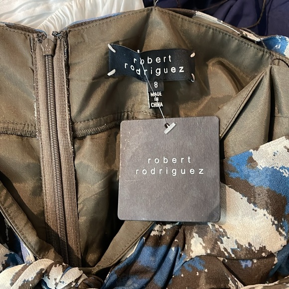 Robert Rodriguez Silk Abstractct Print Halter Top Size 8 NWT - Picture 3 of 4